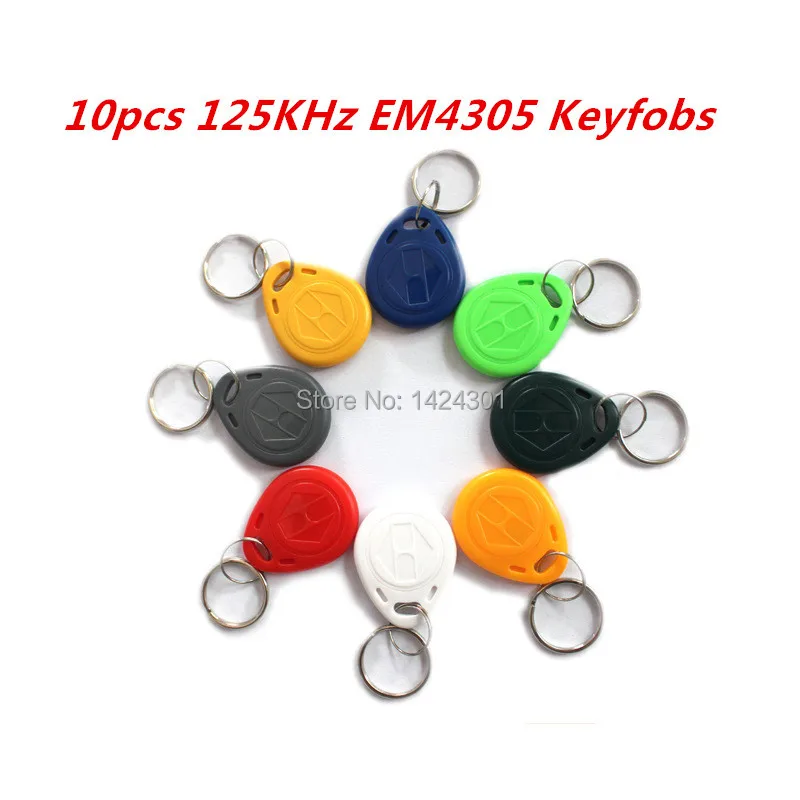 (10pcs) RFID EM4305 125KHz RFID Tag Replicable Waterproof RFID Cards Keyfobs Keychain Key Finder Access Control Cards For Copy