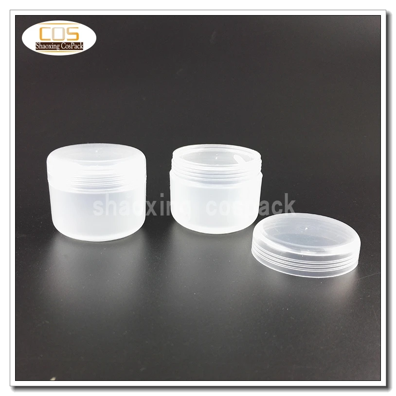 

100pcs PP Clear cosmetic 50ml jars with lids , round pp 50 g cosmetic jars with lids , 50 ml plastic jars for cosmetic