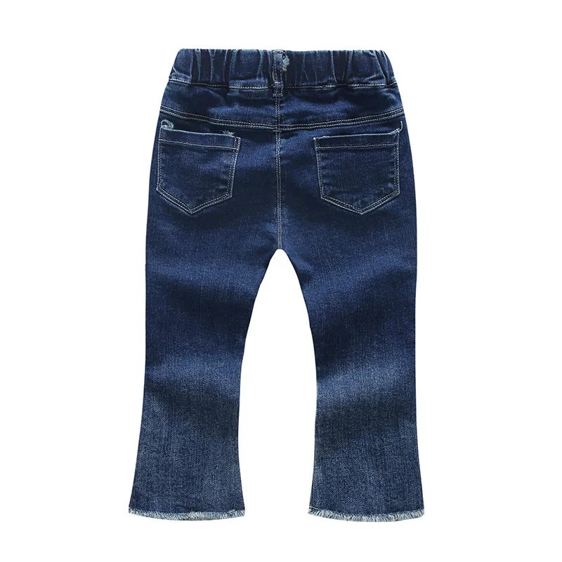 Chumhey Jins Bayi Perempuan 1-4T Celana Denim Katun Melar Lembut Musim Semi Musim Gugur Celana Panjang Pakaian Bayi Perempuan