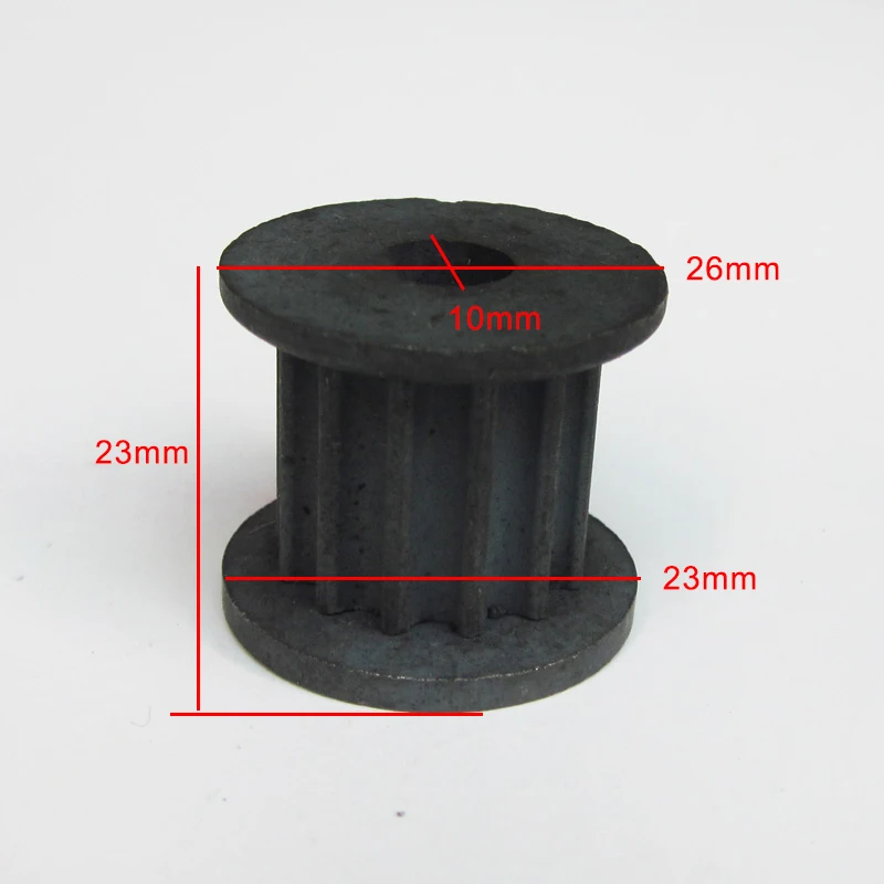 13 Teeth Motor Pulley D Shape For High-speed Motor Fit Electric Scooter Drive Belt 535 550 560 600