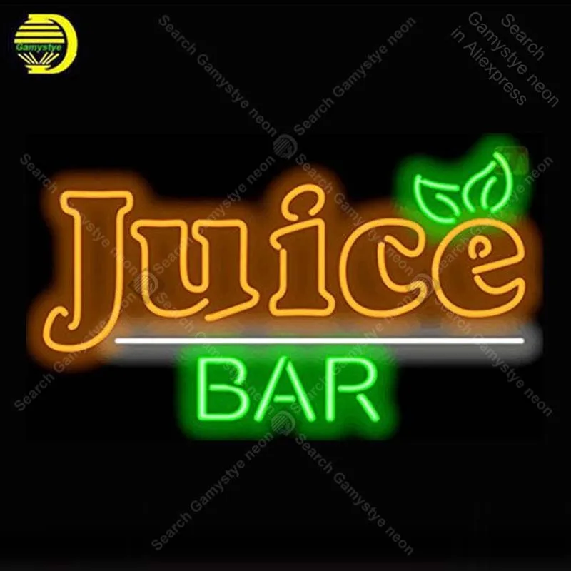 

NEON SIGN For Juice Bar Neon Lamp Glass Tube Neon Bulbs Sign Decorate Shop Hotel Handcraft Indoor Sign advertise shop display