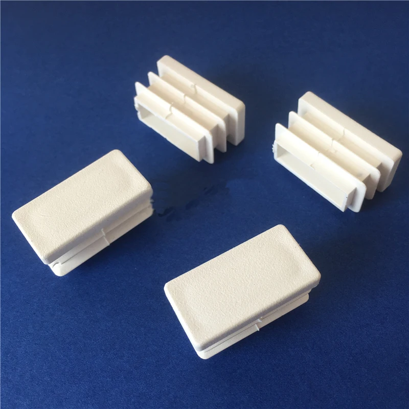 15*30mm,white Square tube plug, plastic plug,Non-slip, Table chair  stool foot pad, Furniture foot support pipe inner plug