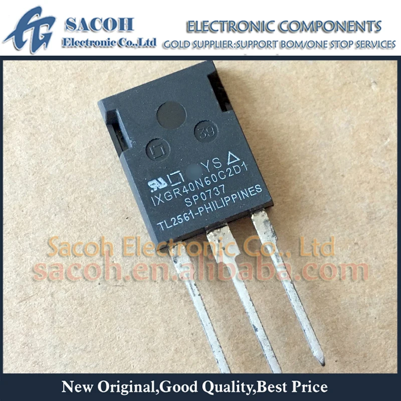 

Refurbished Original 2Pcs/Lot IXGR40N60C2D1 IXGR40N60CD1 OR IXGR40N60B2D1 IXGR40N60C2 IXGR40N60B2 ISOPLUS247 40A 600V IGBT