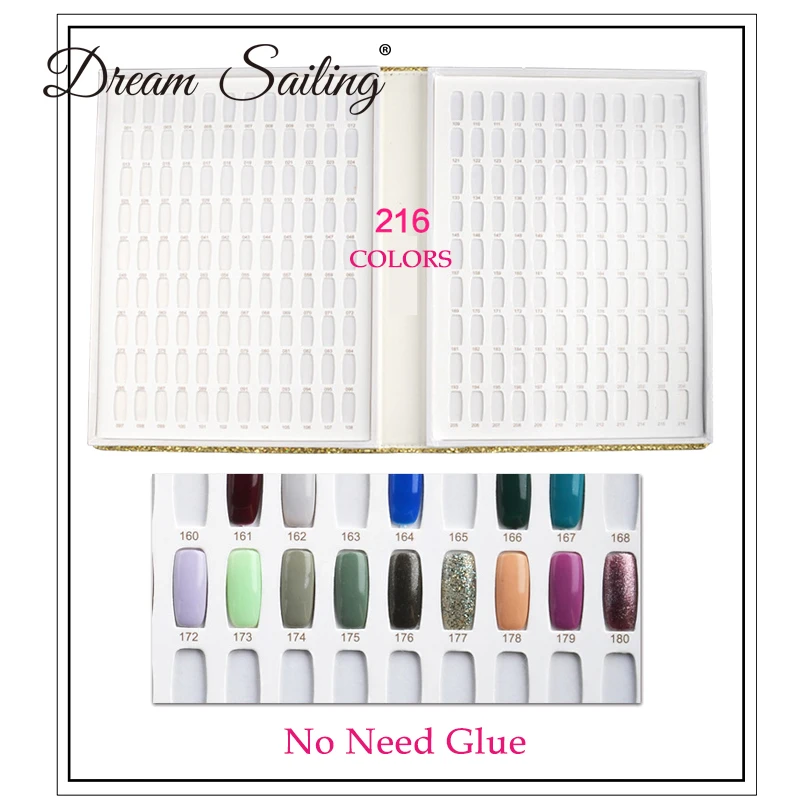 False Nail Color Book Color Display Nail Art Gel Polish Color Card Nail Color Chart Palette Varnish Practice Board Manicure Tool