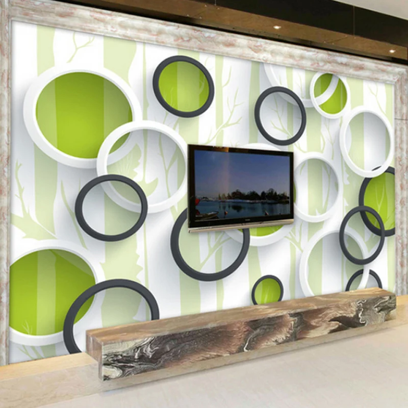 

Персонализированные фрески из бумаги для фото, обои для ТВ, фон, шелковая ткань, 3d обои, бесшовные фрески