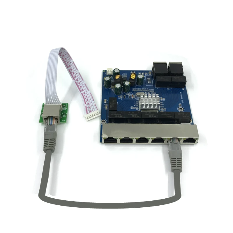 Industriële Ethernet Switch Module 5 Poorten Unmanaged10/100/1000 mbps PCBA board OEM Auto-sensing Poorten PCBA board OEM Moederbord