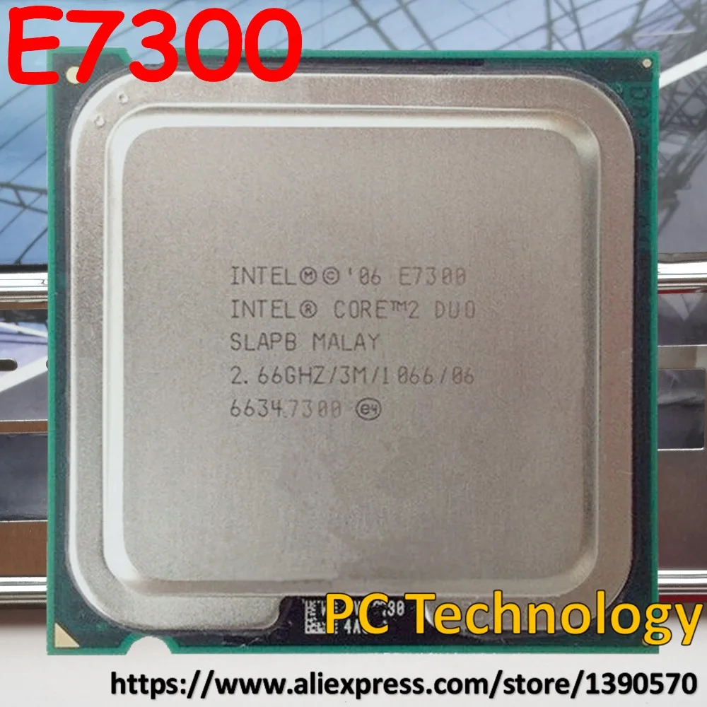 Original Intel Core 2 Duo Processor E7300 2.66GHz/1066/3M/ LGA775 Desktop CPU Free shipping ship out within 1 day