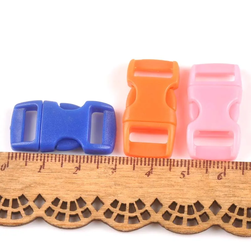 20pcs 29x15mm mini mixed Plastic Contoured Side Release Buckles Clasps For Paracord Bracelet Backpacks Clothes Bag Decor CP2144