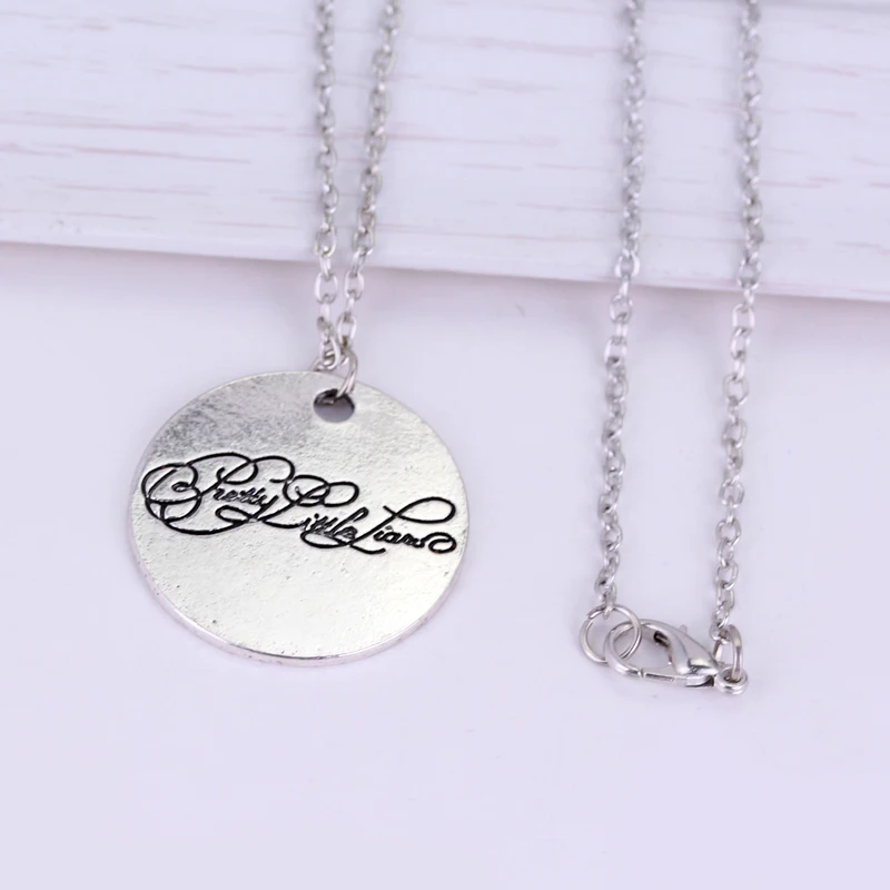 1set Fashion Movie Pretty Little Liars Got A Secret Can You Keep It Message Charm Necklace Girl Pendant lover gift jewely