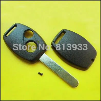 

PREISEI 20pieces/lot 2 Buttons NO Logo Car Remote Key Shell Replacements Fobs For Honda No Chip Place