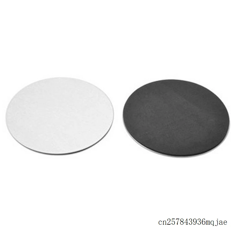 

100pcs Coffee Cup Coasters Insulated Heat Mat With EVA Backing Stainless Steel Round Home Table Decoration