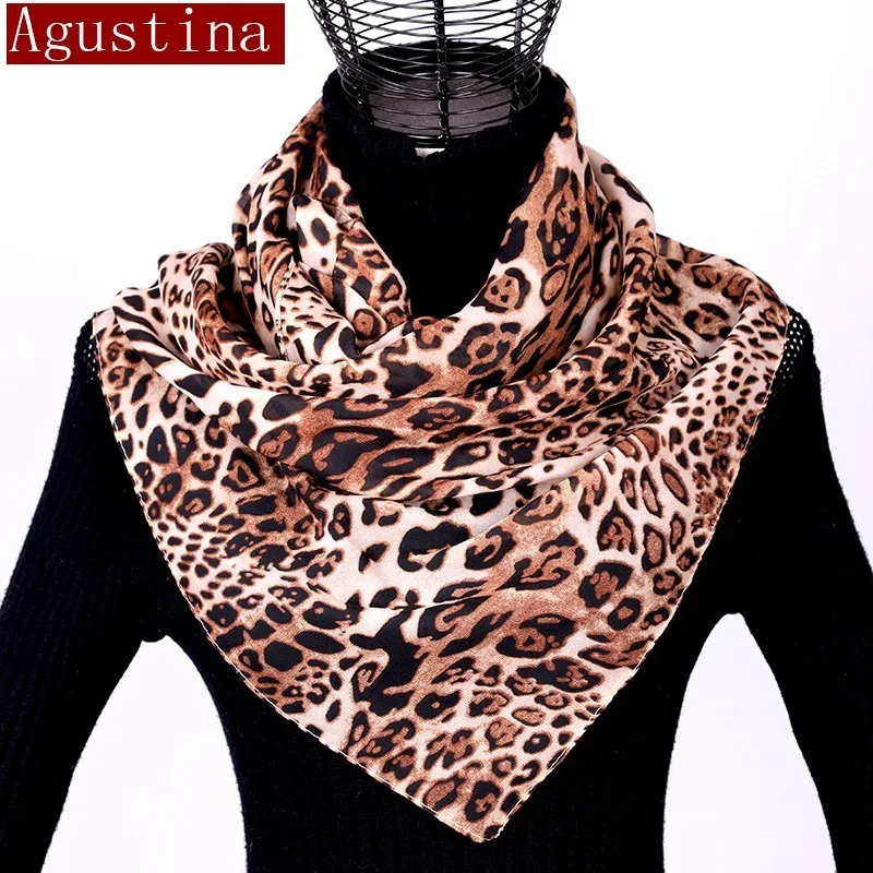 Chiffon scarf shawl leopard print women fashion hijab winter luipaard sjaal schal autumn long scarfs poncho luxury ladies hijab