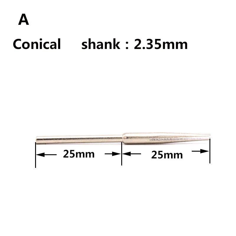 10pcs Sandpaper Clamp Split Mandrels 50mm Long Abrasive Holder Clip Rod Carved Point For Dremel Rotary Grinder Tools 2.35/3mm