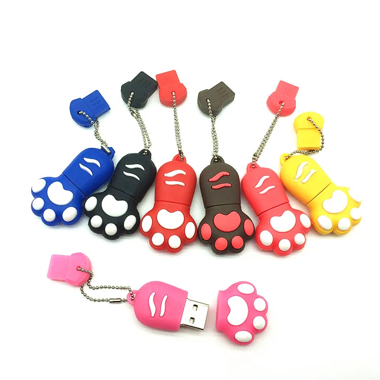 New Cartoon Cat Claw Usb flash drive 4gb/8gb/16gb/32gb cat's claw usb flash drive usb, pendrive/car/gift/disk ,64gb pen drives