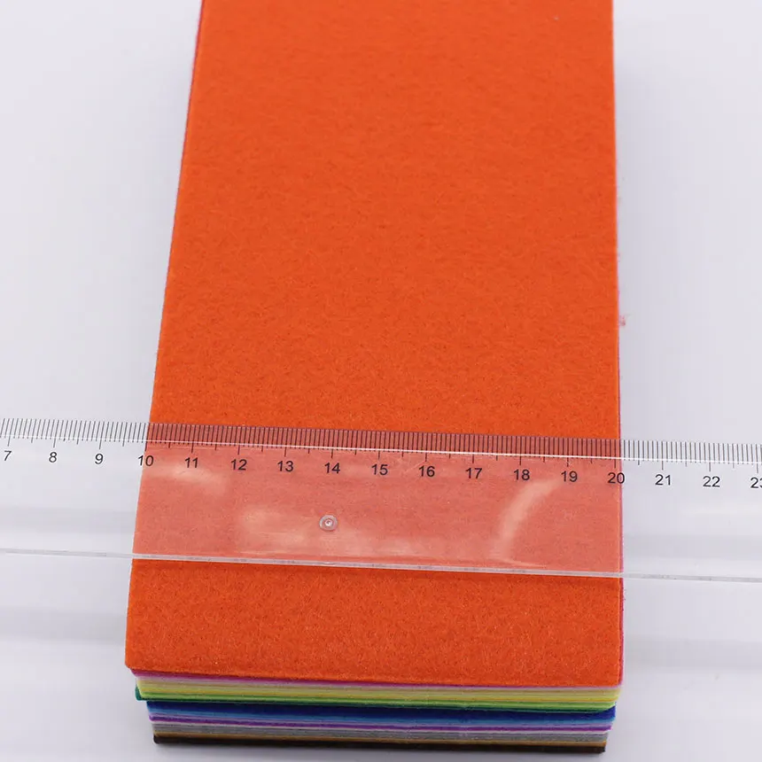 Feltro duro 40 cores 1mm, feltro poliéster acrílico não tecidos, bordado, diy, agulha, costura, artesanal