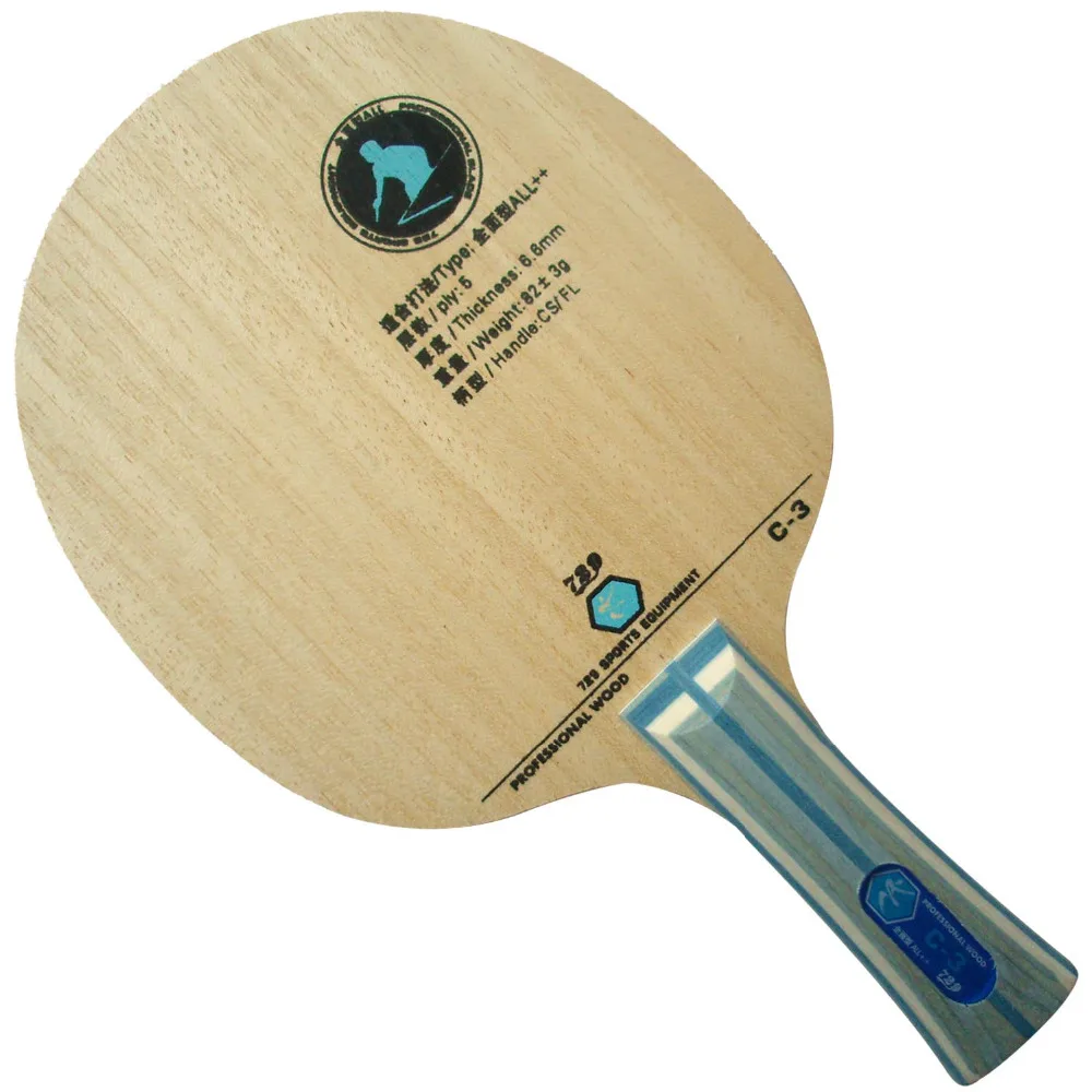 RITC 729 dostluk C-3 (C3, C 3) profesyonel ahşap tüm + + masa tenisi Blade için PingPong raket