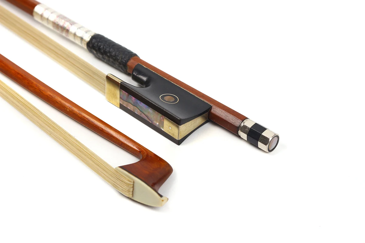 New 4/4 Violin Bow get quality Parisian Eyes SnakeWood Silver Color Bow string