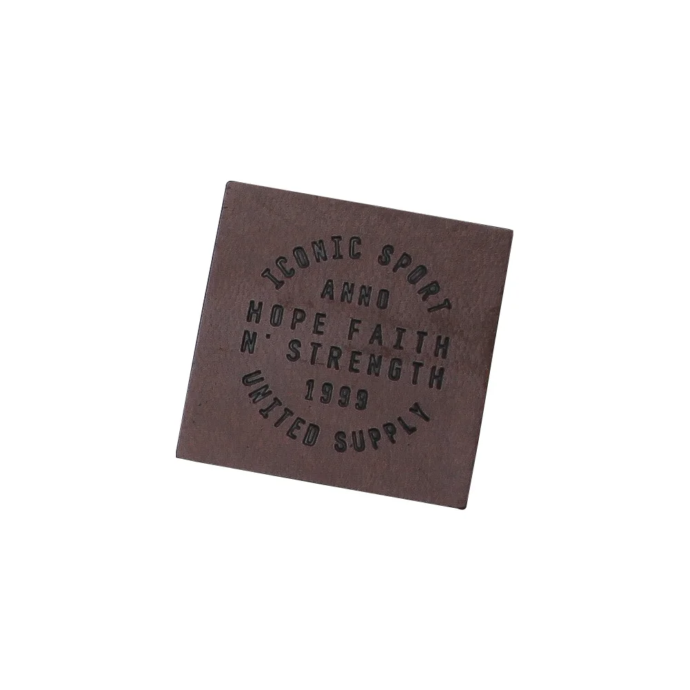 Free Design  Customized Leather Label For Clothing Leather Garment Tags For Brand Names Bag Clothes Name Tags Shipped By Dhl