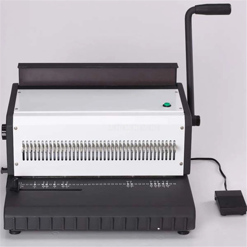 ET-25R Manual Spiral Double Wire Binding Machine 40 Round Shape 4.5mm Punching Hole File Book A4 Paper Binder Puncher Machine