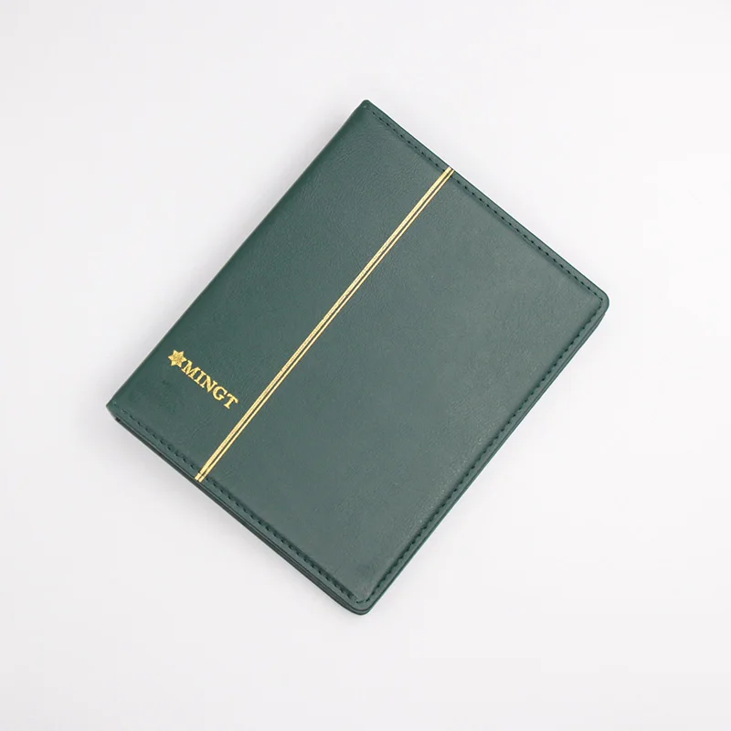 3 Hole leather empty coin album paper money Most 20 sheets Commemorative Coin Collection album Folder books books for coins