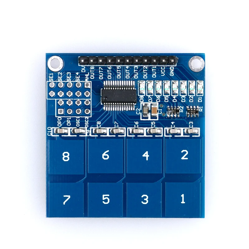 10 Stück/1 Stück 1/4/8/16 Kanal Weg TTP223 TTP224 TTP226 TTP229 Jog Digital Touch Button Sensor kapazitives Schaltermodul für Arduino – Detail 5