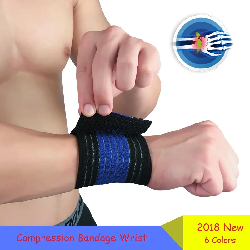 1 Pcs Wrist Band Men Women Elastic Bandage for Hand Wrist Strap Wrap Fitness Wristband Sport Gym Support Wrist Protector