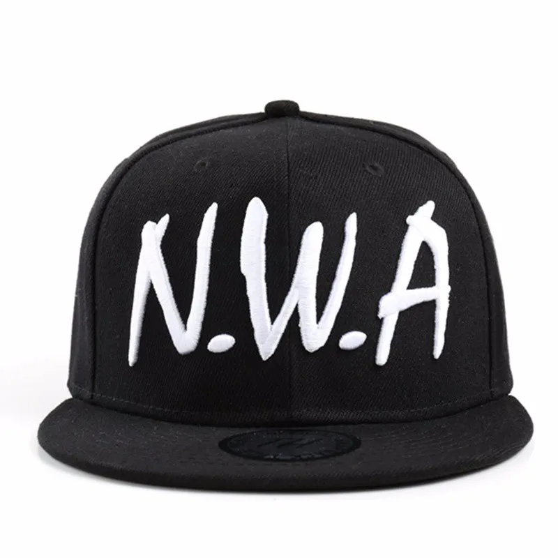 2024 New Compton Hip hop Rapper Snapback Sport Baseball Cap Vintage Black NWA letter Gangsta Hip-hop hat