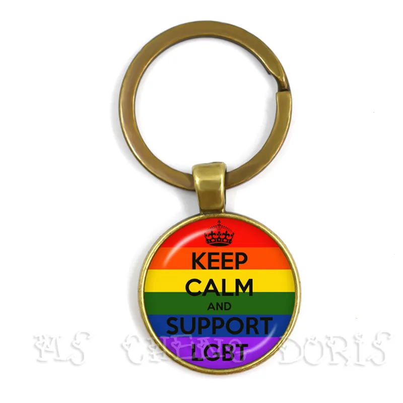 2019 Gay Pride Key Chains Same Sex LGBT Jewelry Gay Lesbian Pride with Rainbow Love Wins Gift Same Sex Marriage Equal Marriage