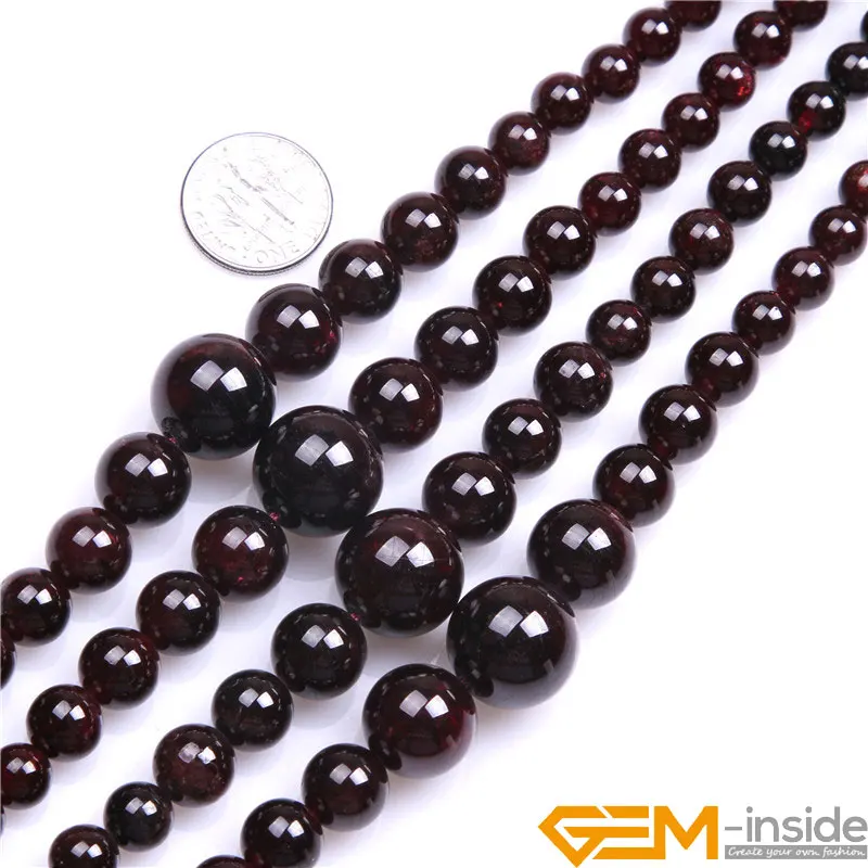 

Round Graduated Natural Stone Beads For Jewelry Making Strand 15 Inches Loose DIY Necklace