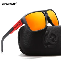 KDEAM-gafas de sol polarizadas para hombre, lentes de sol con protección de los ojos, color negro mate, para deporte de Surf, KD520