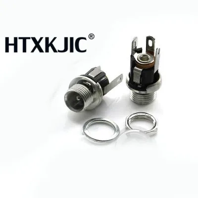 500pcs DC DC-025M 5.5-2.1mm Metal DC Power Socket DC Power Connector Jack  5.5*2.1