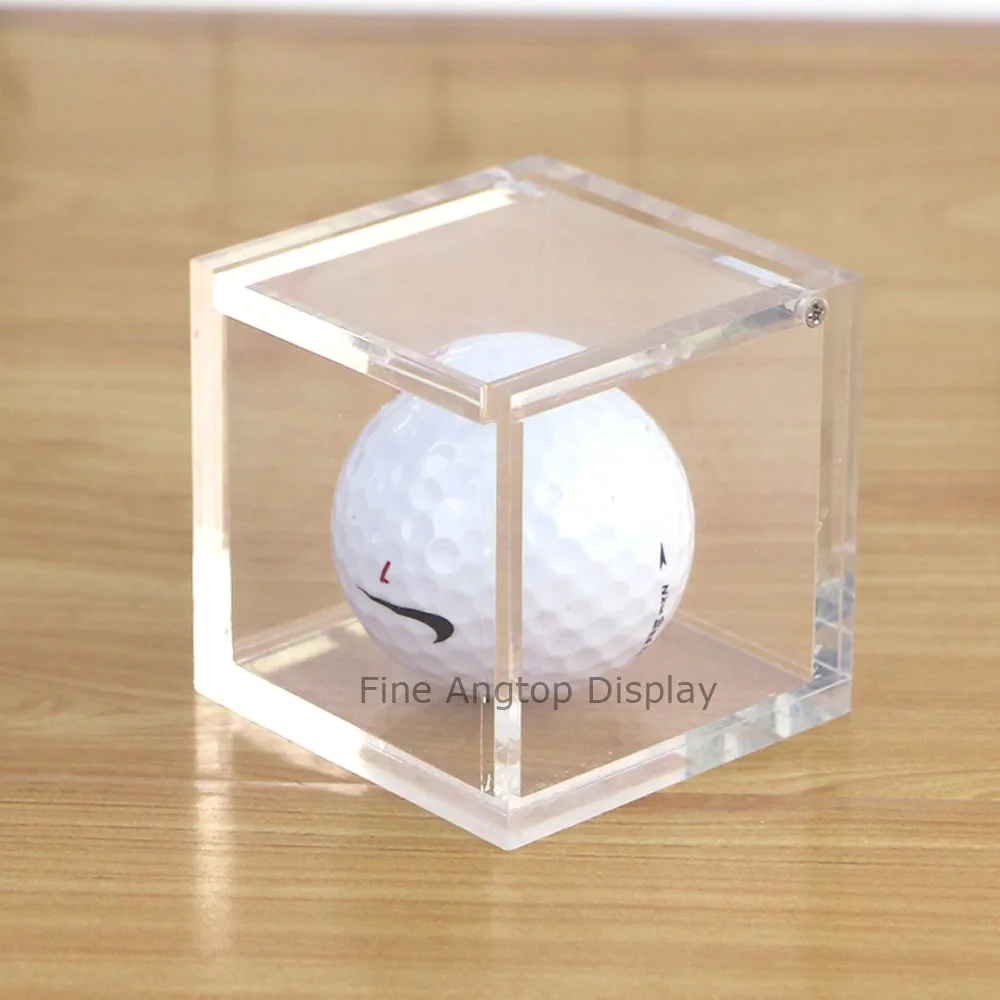 11x11x11cm plastic acrylic transparent wedding gift storage box jewelry collection box baseball display box