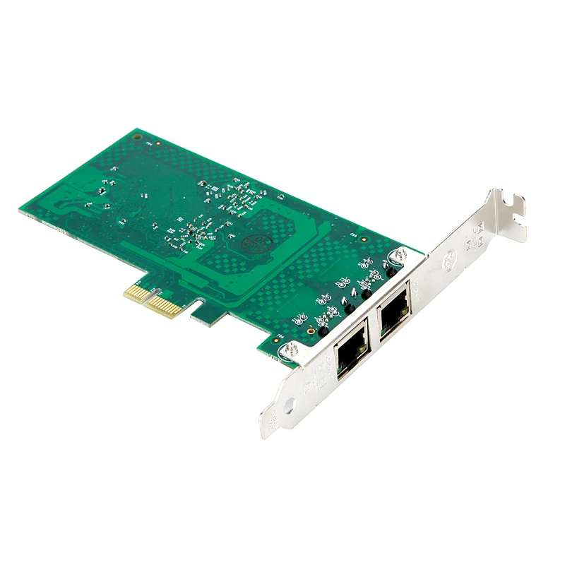 DIEWU Dual Port 1000Mbps Network Card PCIe 1x Gigabit Server Adapter intel82540 chipest