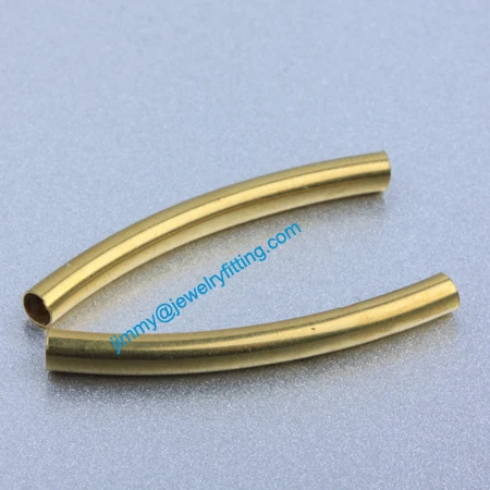 Jewelry findings Raw Brass matel spacer tube beads Pave tube beads tube Bar 3*30*0.15mm