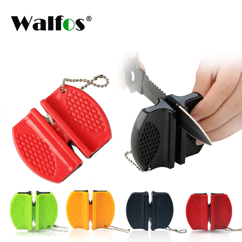 WALFOS Portable Mini Kitchen Knife Sharpener Kitchen Tools Accessories Creative Butterfly Type Two-Stage Knife Sharpener