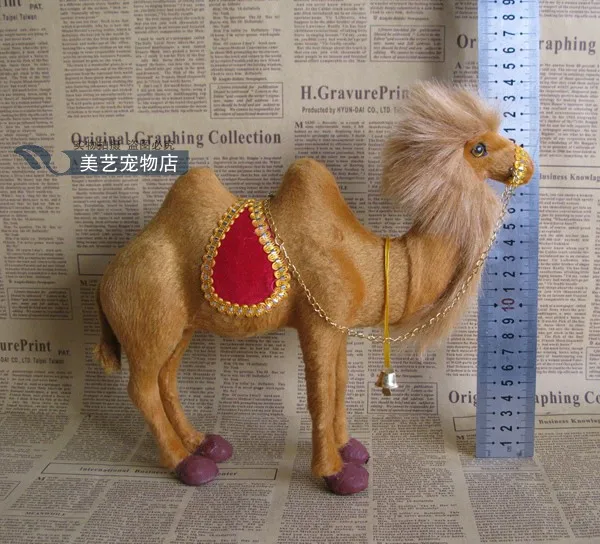 

Simulation camel polyethylene&furs camel model funny gift about 25cmx7cmx22cm