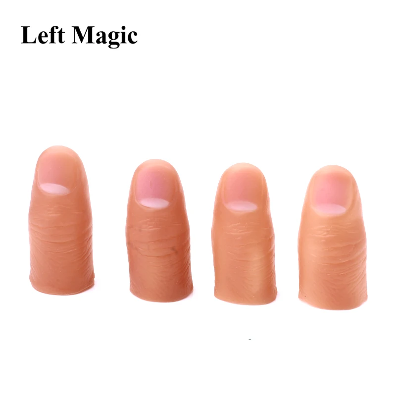 5Pcs Hard Thumb Tip Finger Fake Magic Tricks Large Size American Thumbstall Tip Hard Thumbtip Magic Accessories Toys Joke