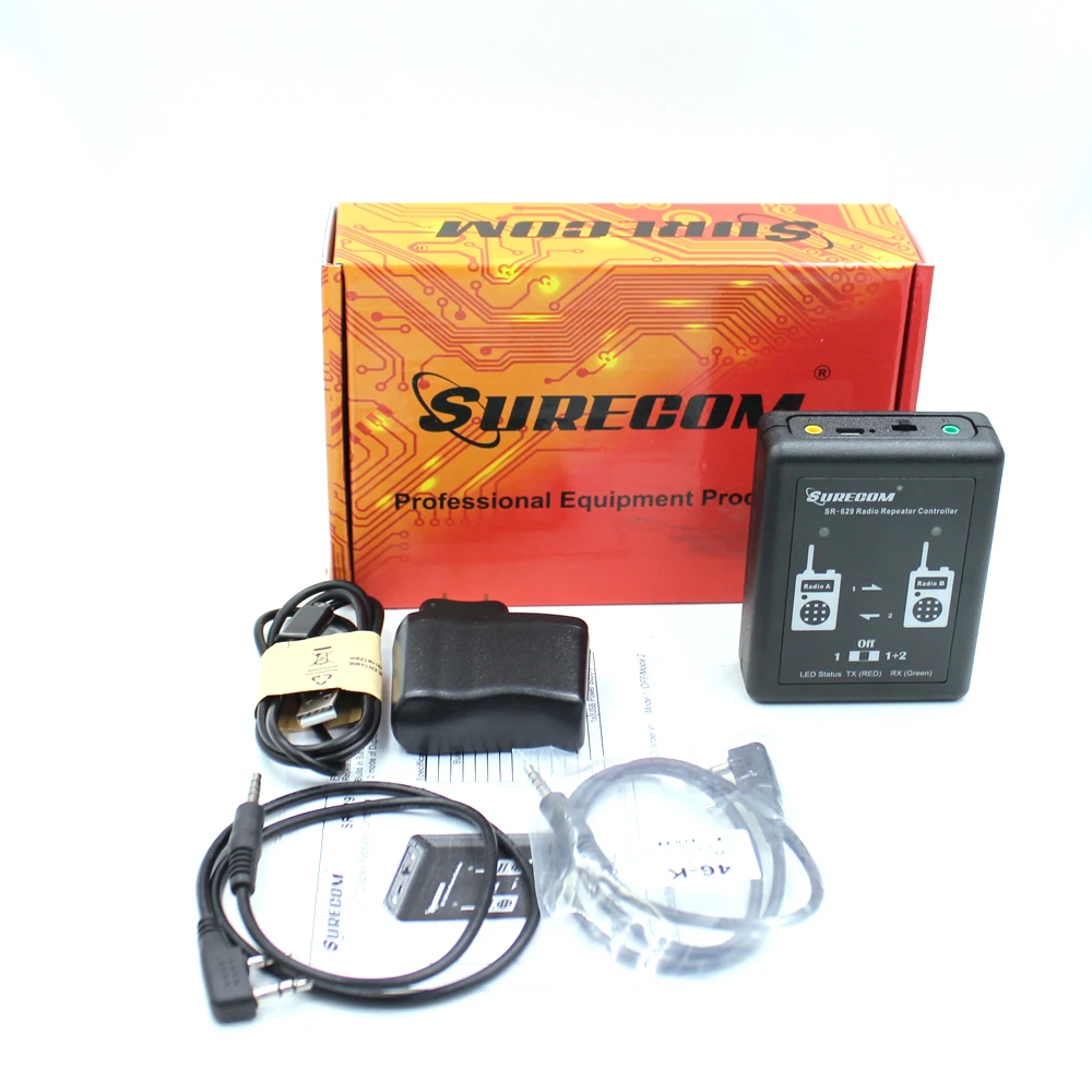 

Surecom SR-629 Duplex Repeater Controller Cross Band SR629 for Walkie talkie Two Way Radio Relay Controller Relay Box