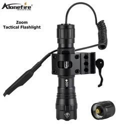 AloneFire tk503 Tactical IR Led Hunting Light Zoomable Infrared Radiation Night Vision Flashlight+20mm Rail Scope Mount