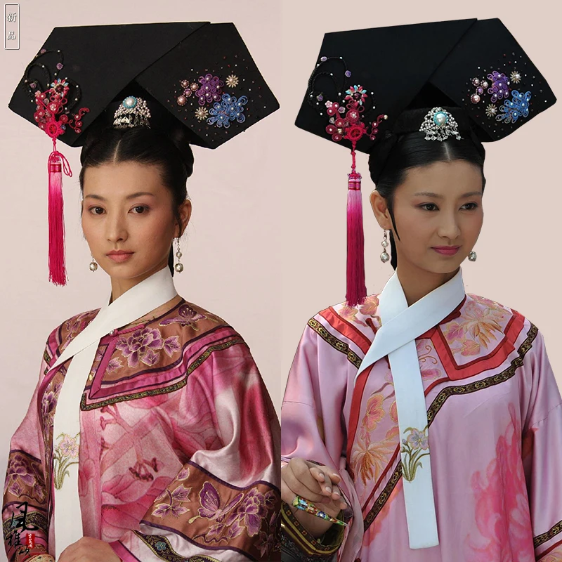 Orange Pink Shen MeiZhuang Princess Costume TV Play Legend of Zhenhuan Delicate Embroidery Qing Dynasty Empress Princess Costume