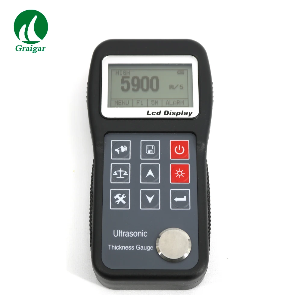 NDT310 Digital Ultrasonic Thickness Gauge Meter Tester Wall Thickness Meter 0.75mm-300.0mm 0.03inch 11.8inch by Fast Shipping