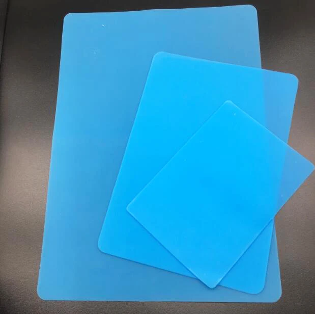 اللون الأزرق الوردي S/M/L حجم قالب من السيليكون صنع المجوهرات اليدوية أداة الجدول لوحة حصيرة الراتنج لوحة سيليكون #3