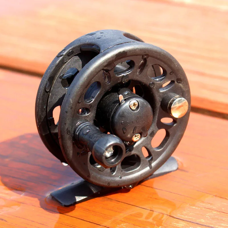 Fishing Reels 2+1 Bearing Right Hand with Drag Plastic Fly Reel Fish Line Wheel 40/50/60