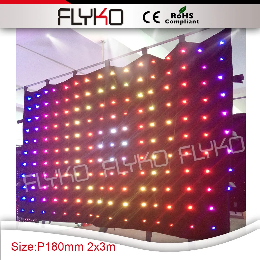 

Free shipping flexible rgb 3in1 led sign video curtain