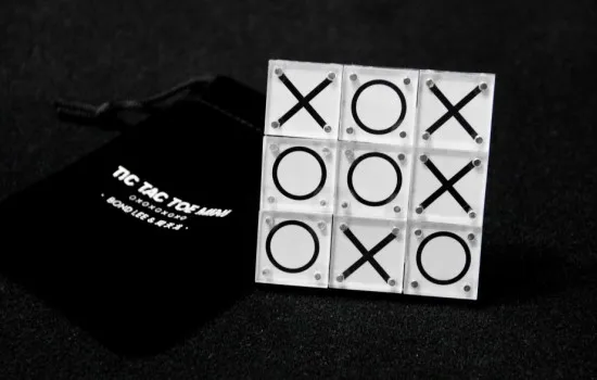 Tic Tac Toe Mini Magic Tricks Magician Close Up Illusions Gimmick Prop Mentalism Funny Classic Paper and Pencil Game Magia