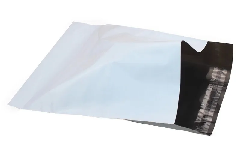 25Pcs/lot 20*35CM White Poly Self-seal Mailbags Plastic Courier Destructive Poly Mailing Plastic Bags Express Mail Bag (00187)