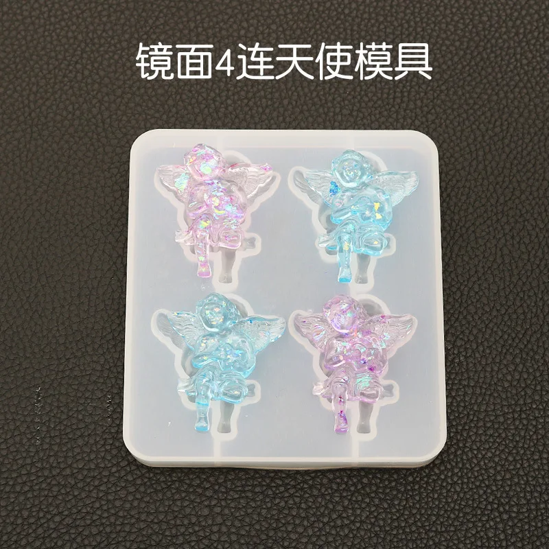 Diy4 even angel mold crystal gel mirror hand-pendant resin mold decoration