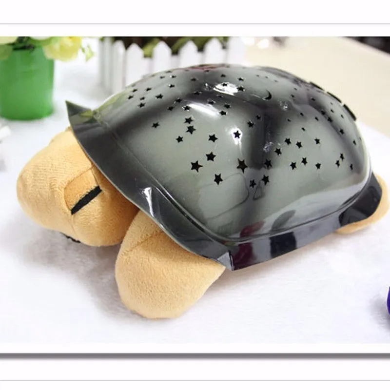 Children Toys Turtle LED Night Light USB Cable Music Mini Projector Lamp 4 Colors Stars Projector USB Operated Song Musical
