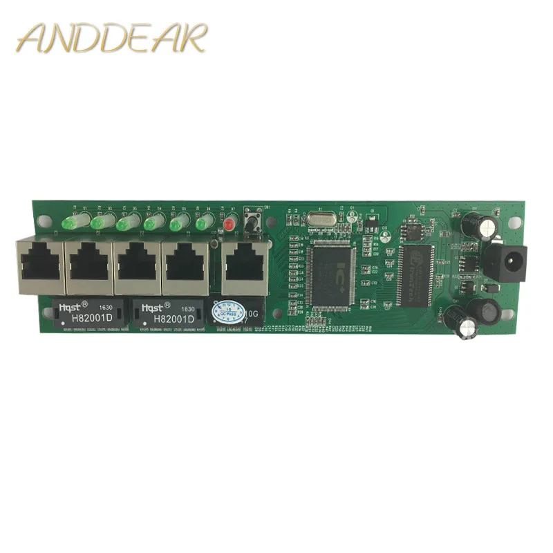 OEM Mini size intelligent wired distribution box 5-port router modules OEM pcb module 192.168.0.1 wire router manufacturer