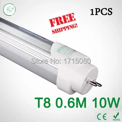 Super Brightness T8 led Tubes 600mm 10W SMD 2835 Led Bulbs lights Fluorescent Tubes AC85~265V Constant Current  free shipping